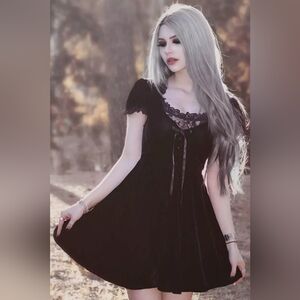 NWOT Killstar Heather Babydoll dress XS